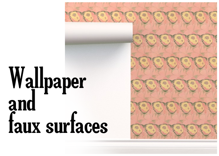 wallpapers and faux surfaces for set design